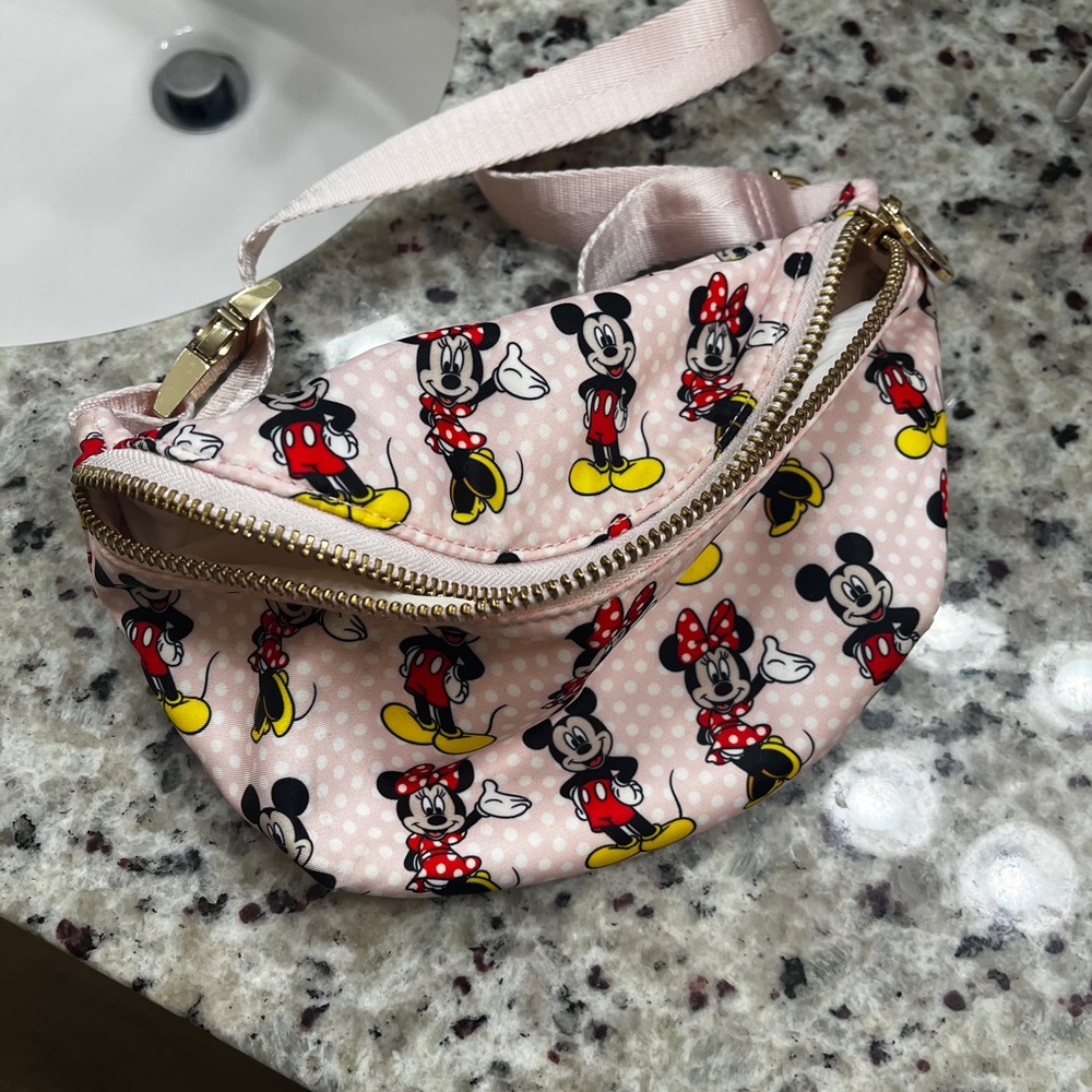 Stoney Clover Disney Mickey and Minnie Mouse Pink Fanny Pack